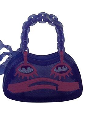 Monster High Kiyomi Haunterly Haunted Student Spirits Purple Purse 2014 Face
